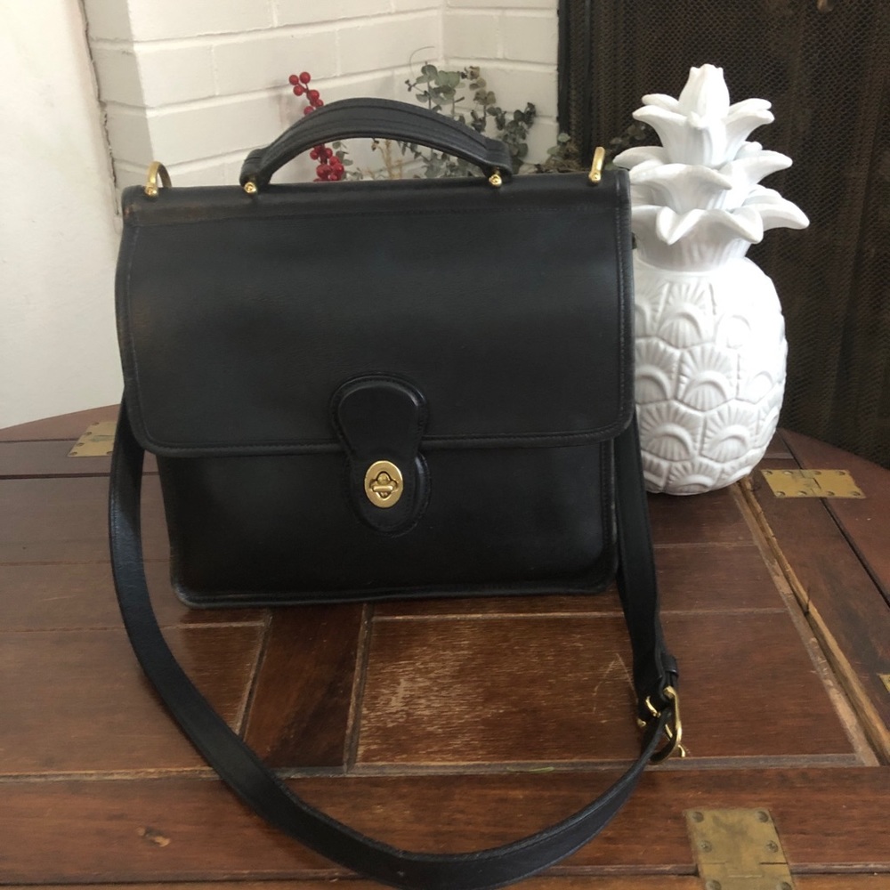 Vintage Black Coach Willis. A Coach Original!